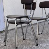 Chairs skaï and chrome 1970