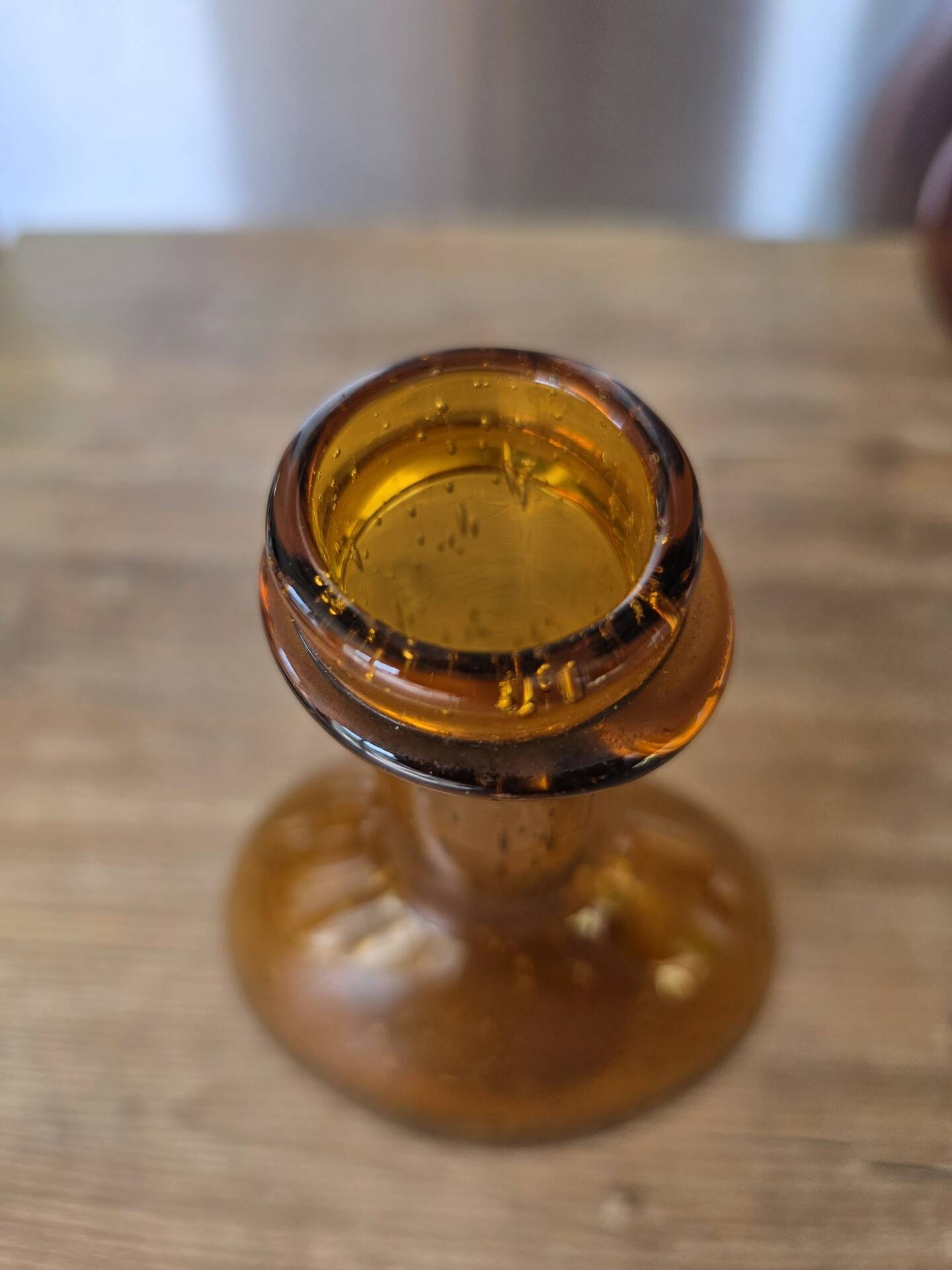 Lot 3 carafes / flacons verre bullé de Biot