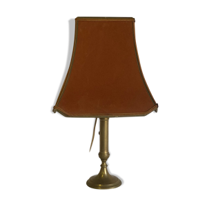 Lampe ancienne en laiton - velours