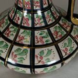 Aiguière ancienne en faïence décor floral – XIXe siècle