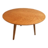 Mid Century maple round coffee table 1960's
