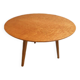 Mid Century maple round coffee table 1960's