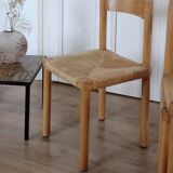 Set of 4 Scandinavian rope sitting chairs