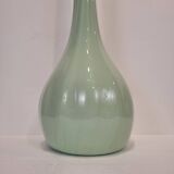 Vase / Verre Soliflore, vert céladon, 70's - France