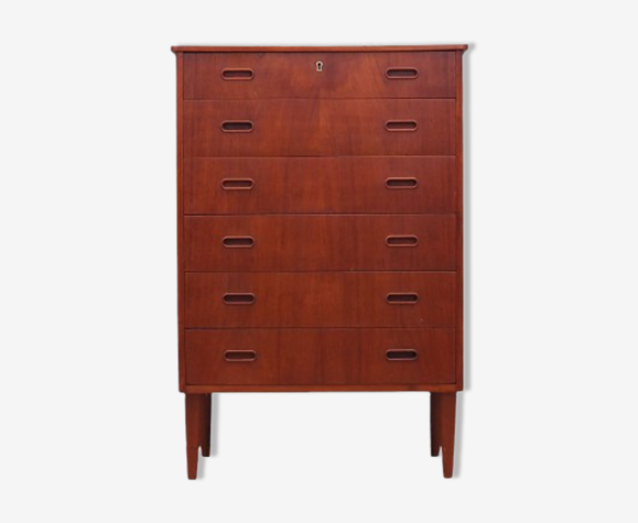Commode en teck, design danois, années 1970, fabriqué au Danemark