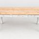 Large Vintage Farmhouse Dining Table with Drawers – Rustic Solid Wood