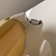Vintage white metal pendant light - up and down system - Space Age Design