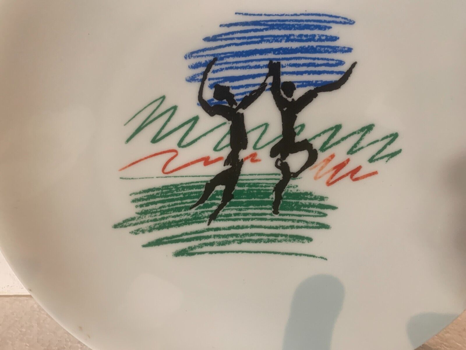 Limoges porcelain plate Decoration of Picasso XXcentury