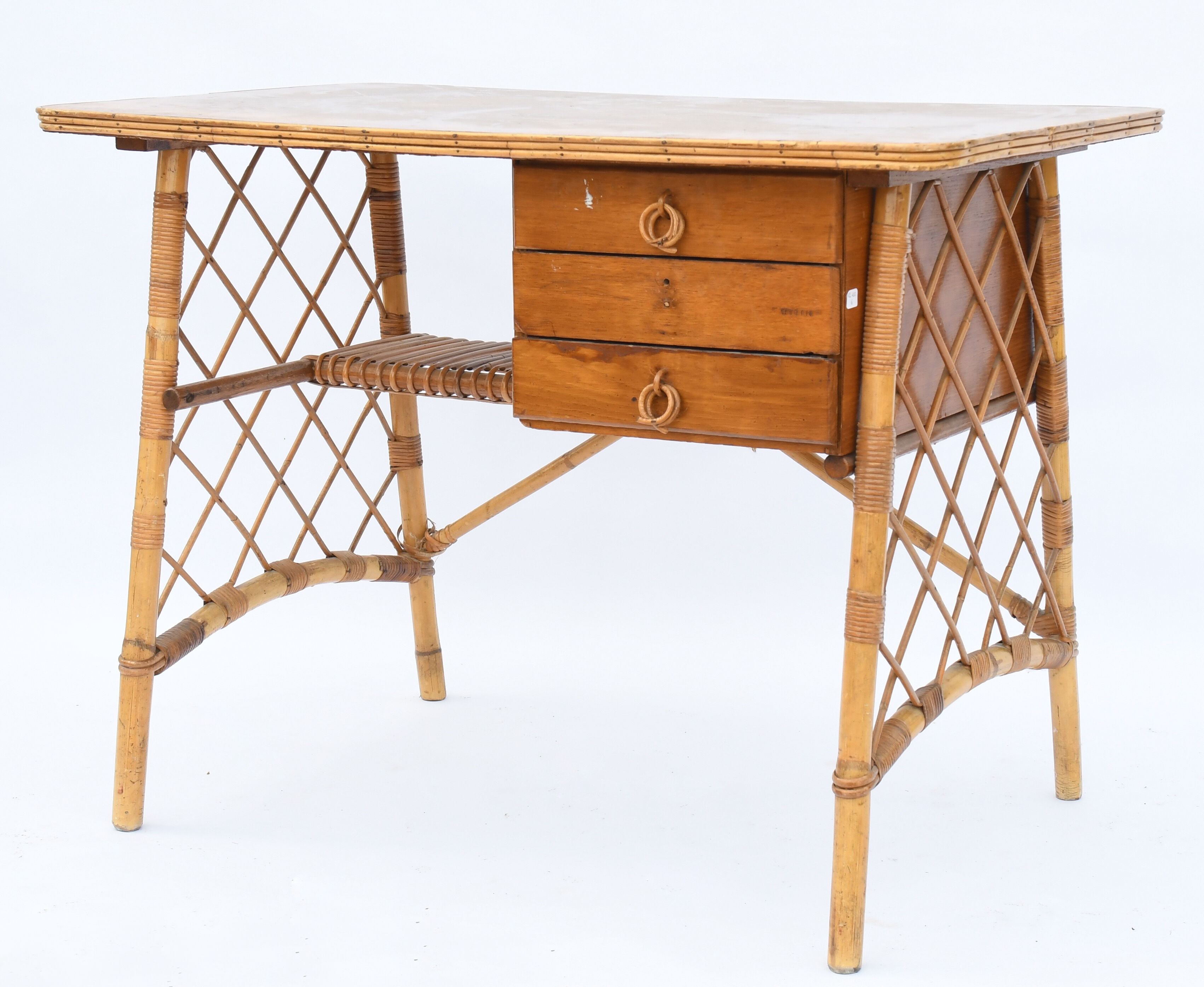 Rattan desk