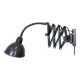 Dark Grey Industrial Scissor Wall Lamp from Elektroinstala, 1960s