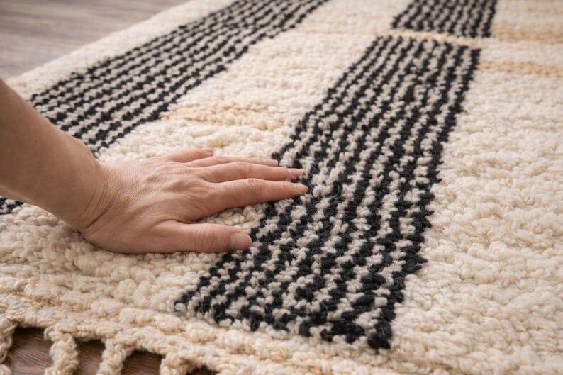 Tapis berbère fait main sur mesure authentique 150/250 cm