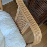 Pair of rattan armchairs