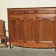 Very large manor sideboard, late 19th century, solid oak