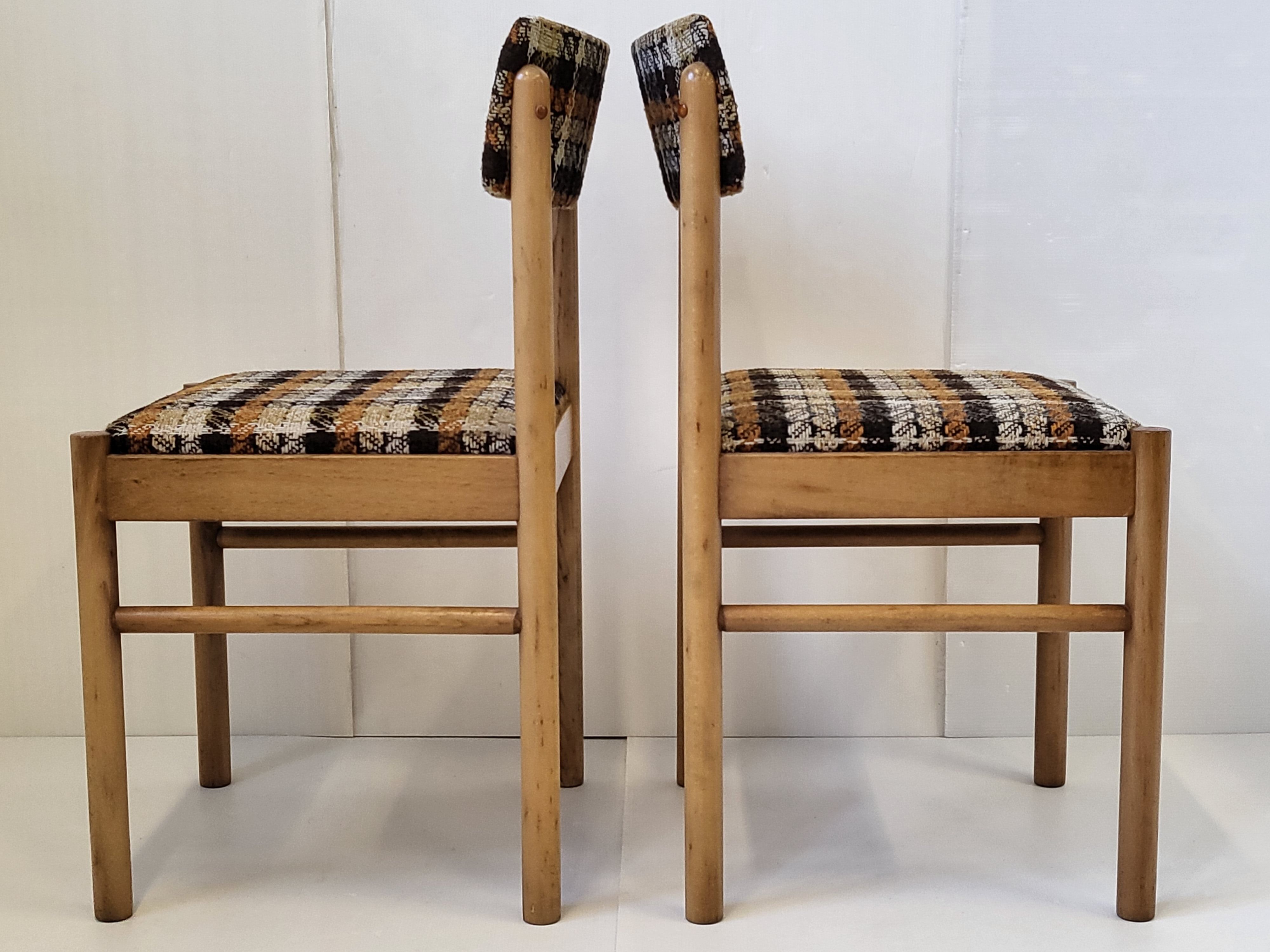 Suite of 4 chairs Baumann vintage 1960