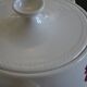 Earthenware soup tureen with rooster design