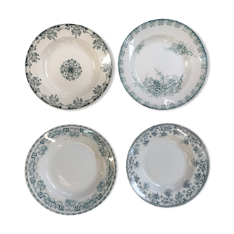 Set de 4 assiettes creuses terre de fer