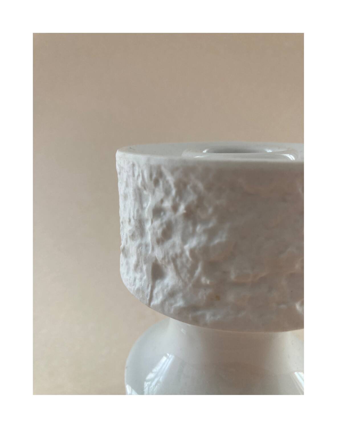Porcelain candle holder