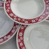 6 Amandinoise soup plates