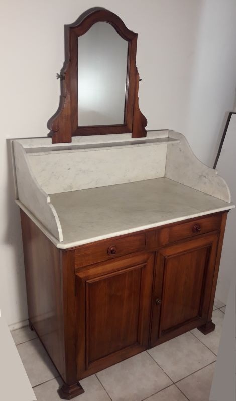 Toilet furniture, hairdresser 1900 marble