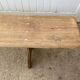 Pair of solid oak wood farmhouse benches 250cm rustic 1900
