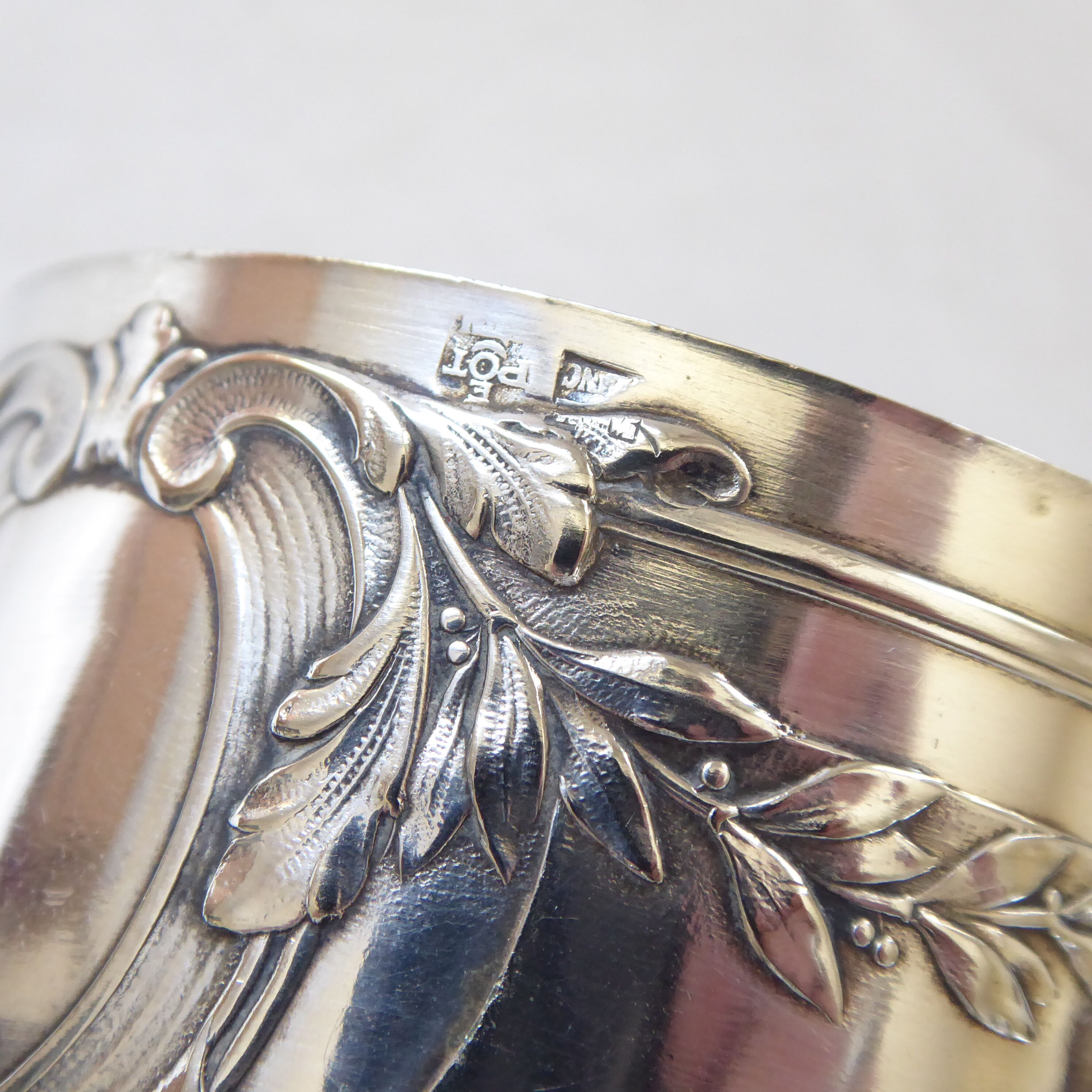 Silver metal towel ring