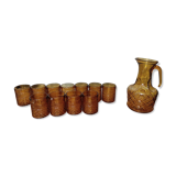 Amber whiskey set