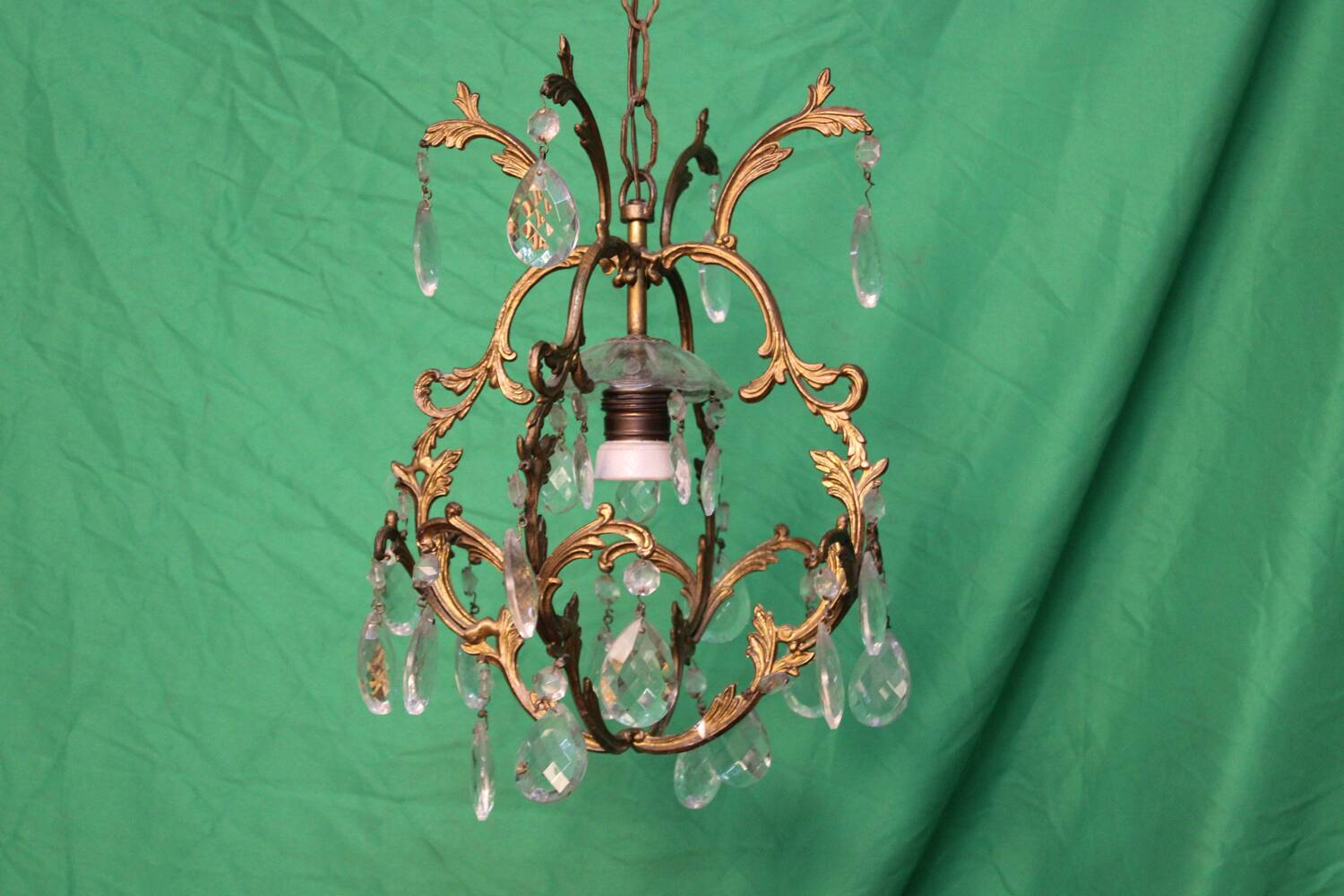 Louis XV style gilt bronze chandelier C.1900 France