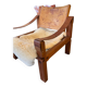 Pair of armchairs and a footrest Pierre Chapo 1960