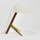 Two white desk lamps "Billy TL" by J.T. Kalmar, Vienna, mid-century style.