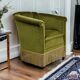 Danish velour armchair original condition beech wood 1960s