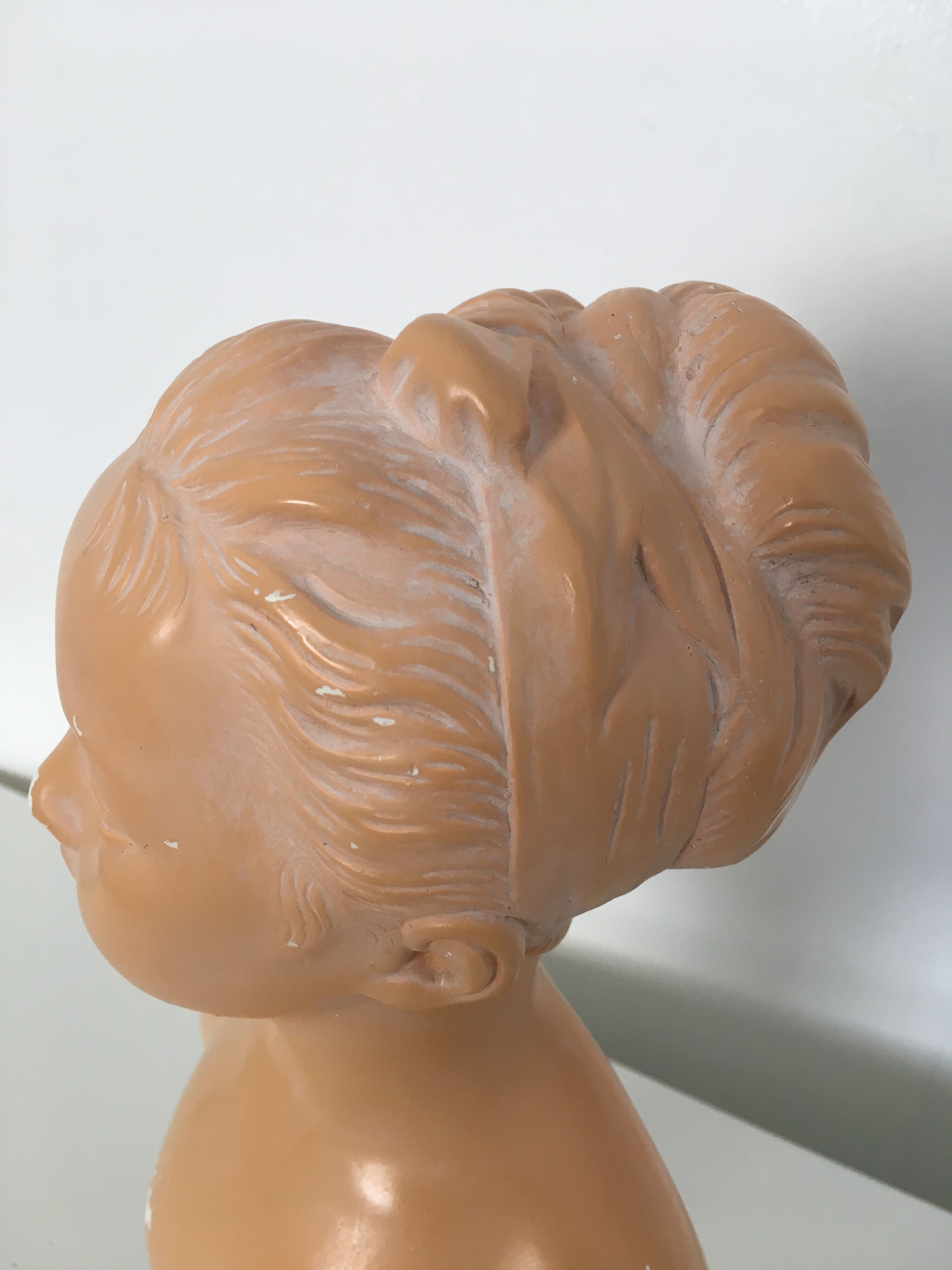 Bust plaster Louise Brongniart after Houdon