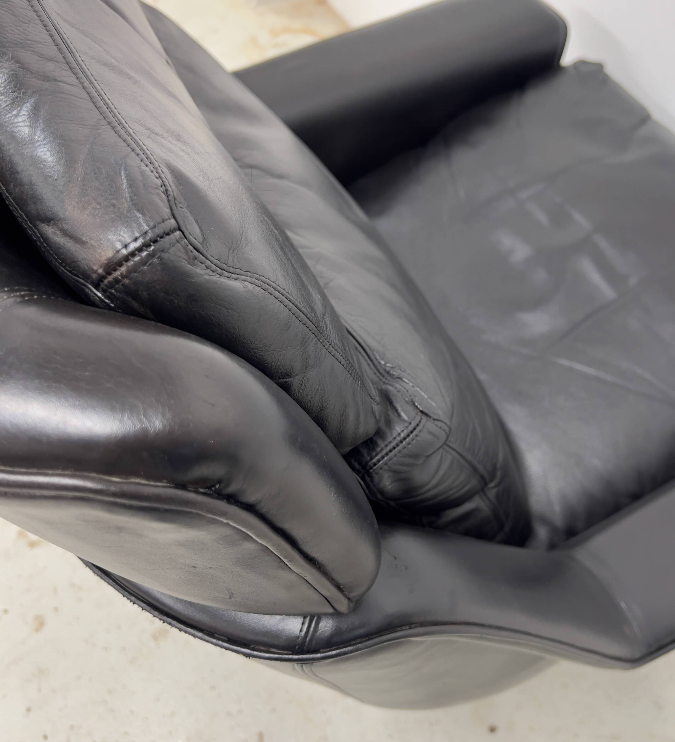 Danish Swivel Armchair Model 802 by Werner Langenfeld for Esa, 1970s