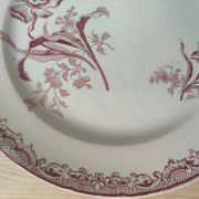 6 assiettes à dessert modèle Fontanges par Sarreguemines