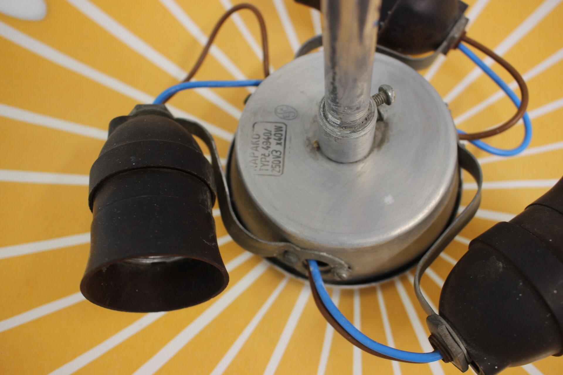 Glass Pendant by Napako, 1960's