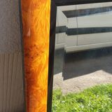Mirror marquetry walnut bramble 73x104cm