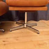 Armchair with footstool, By Ring Mebelfabrikk, Norway, 1960s