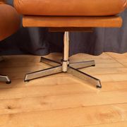 Armchair with footstool, By Ring Mebelfabrikk, Norway, 1960s