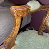 Louis XV style cabriolet armchairs