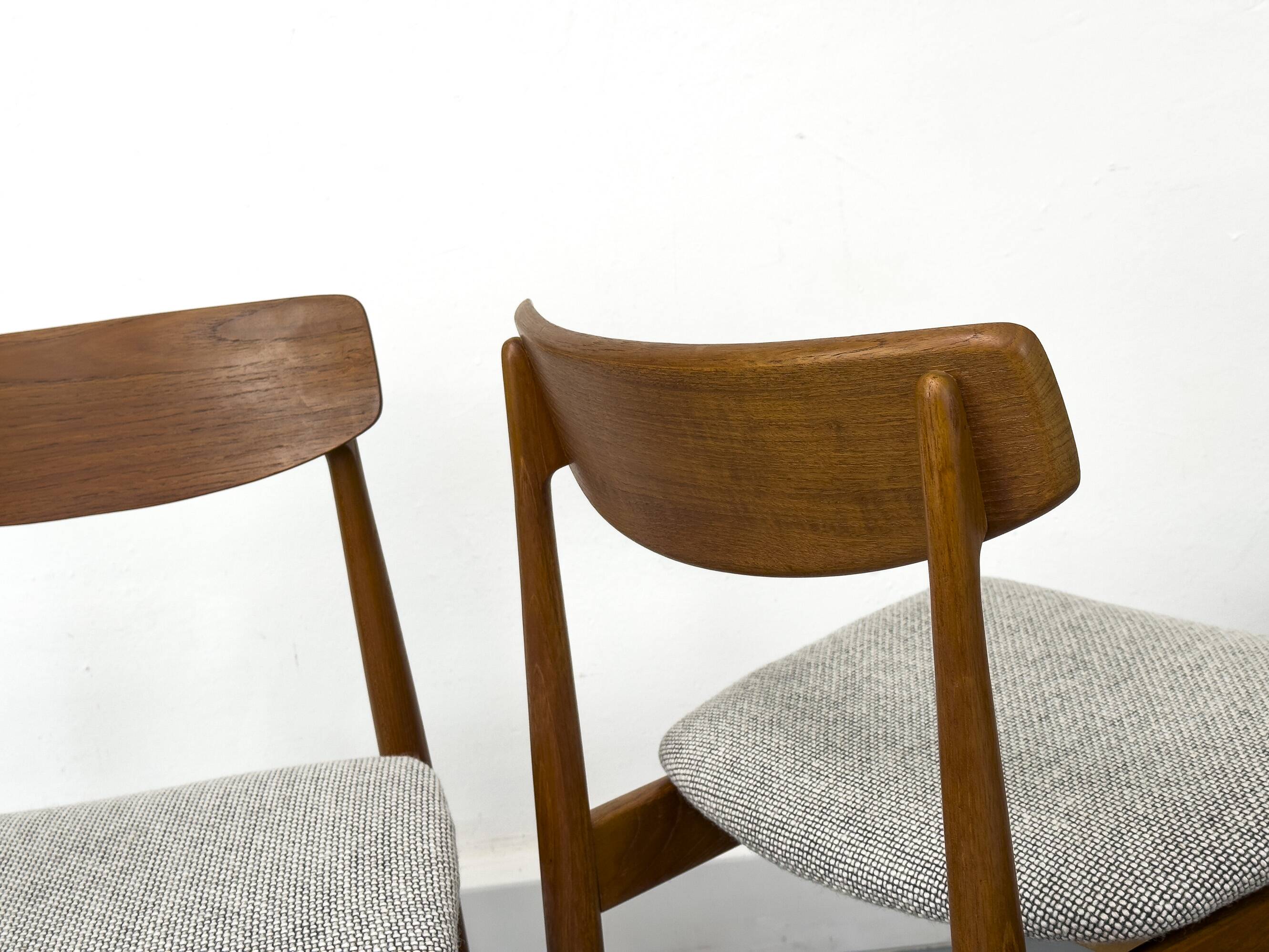 Teak and wool dining chairs by Casala, 1960s, set of 6