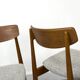 Chaises de salle à manger en teck et laine par Casala, années 1960, lot de 6