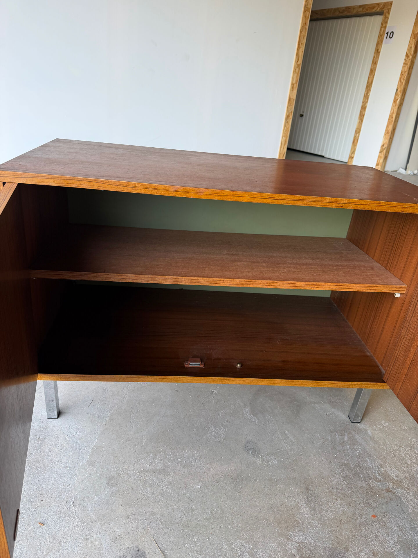 Petite enfilade / buffet double design scandinave moderniste teck