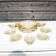 Antique art deco amber glass salad service