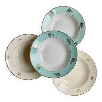 Mismatched soup plates V&B / Badonviller