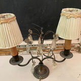 Double torch lamp lampshade