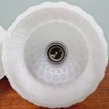 Pair of glass bedside lamps, 1970s