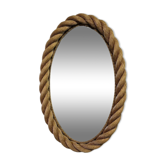 Miroir ovale en corde