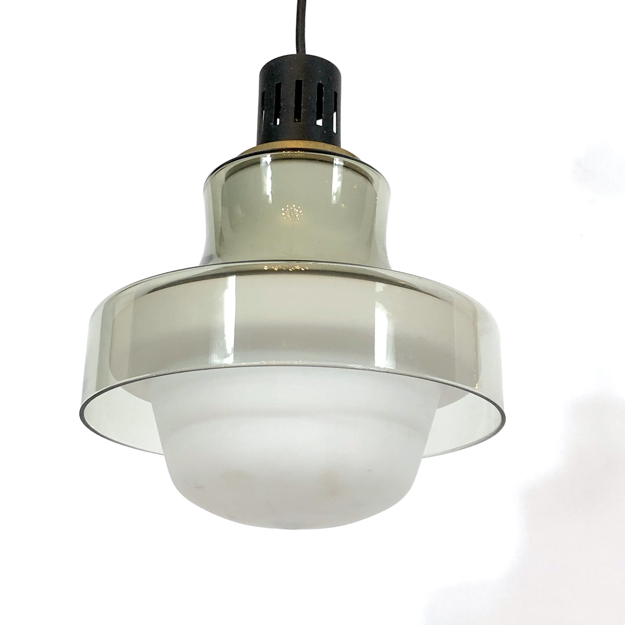 Mid-century brass pendant lamp from 50s Stilnovo