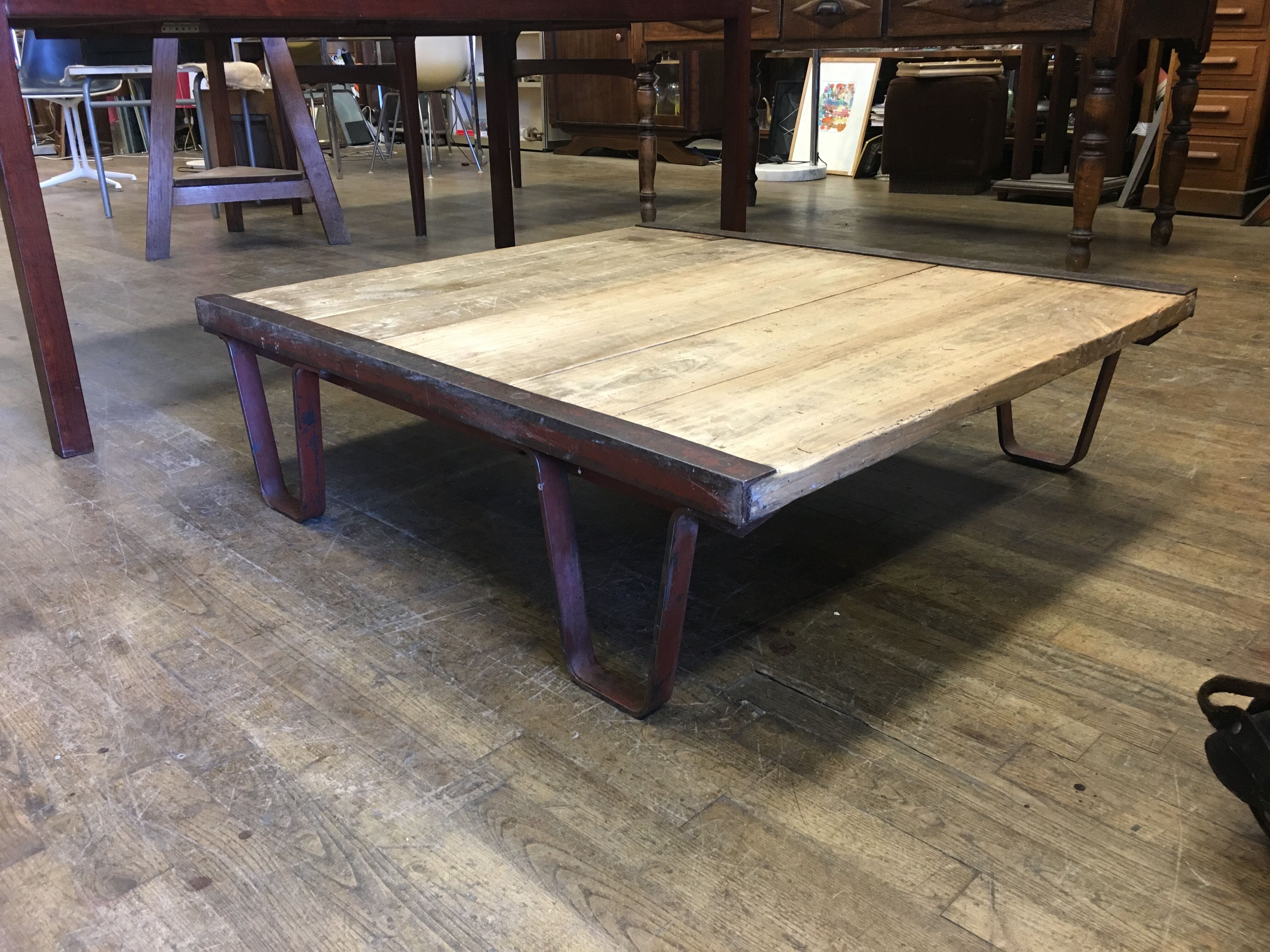 Industrial coffee table