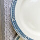 9 vintage flat plates iron earth salins model "castellane"