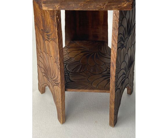 Antique Japanese arts and crafts low plant stand or side table, ca 1895 |  Selency